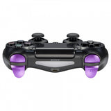 eXtremeRate Metal Purple Color Buttons Custom Kits R1 L1 R2 L2 Triggers for PS4 Controller - P4J0905