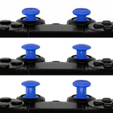 eXtremeRate Blue ThumbsGear Interchangeable Ergonomic Thumbstick for PS5 Controller, for PS4 All Model Controller - 3 Height Domed and Concave Grips Adjustable Joystick - P4J1113