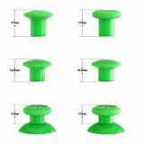 eXtremeRate Green ThumbsGear Interchangeable Ergonomic Thumbstick for PS5 Controller, for PS4 All Model Controller - 3 Height Domed and Concave Grips Adjustable Joystick - P4J1114
