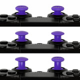 eXtremeRate Purple ThumbsGear Interchangeable Ergonomic Thumbstick for PS5 Controller, for PS4 All Model Controller - 3 Height Domed and Concave Grips Adjustable Joystick - P4J1115