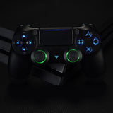 eXtremeRate Multi-Colors Luminated D-pad Thumbstick L1 R1 R2 L2 Home Face Buttons DTFS (DTF 2.0) LED Kit for PS4 CUH-ZCT2 Controller with Classical Symbols Buttons - 10 Colors Modes 7 Areas DIY Option - P4LED02