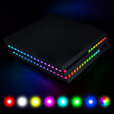 eXtremeRate RGB LED Light Strip 7 Colors 29 Effects DIY Decoration Accessories Flexible Tape Lights Strips Kit for PS4 Pro Console with IR Remote - P4LED03