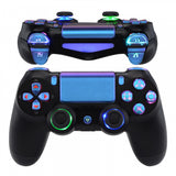 eXtremeRate Multi-Colors Luminated D-pad Thumbstick Trigger Home Face Buttons, Chameleon Classical Symbols Buttons DTFS (DTF 2.0) LED Kit for PS4 Slim PS4 Pro Controller - Controller NOT Included - P4LED04