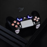 eXtremeRate Multi-Colors Luminated D-pad Thumbstick Trigger Home Face Buttons, White Classical Symbols Button DTFS (DTF 2.0) LED Kit for PS4 Slim PS4 Pro Controller - Controller NOT Included - P4LED07