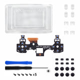 eXtremeRate WHOLE TACTILE Clicky Kit for PS4 Controller Shoulder Face Dpad Buttons, Custom Flashshot Button Stop Flex Cable, Mouse Click Kit for PS4 Controller CUH-ZCT2 JDM-040/050/055 - P4MD003