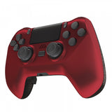 eXtremeRate Scarlet Red DECADE Tournament Controller (DTC) Upgrade Kit for PS4 Controller JDM-040/050/055, Upgrade Board & Ergonomic Shell & Back Buttons & Trigger Stops - Controller NOT Included - P4MG001