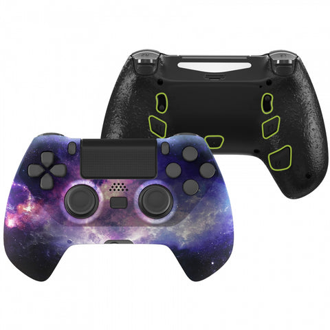 eXtremeRate Nubula Galaxy DECADE Tournament Controller (DTC) Upgrade Kit for PS4 Controller JDM-040/050/055, Upgrade Board & Ergonomic Shell & Back Buttons & Trigger Stops - Controller NOT Included - P4MG008