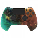 eXtremeRate Orange Star Universe DECADE Tournament Controller (DTC) Upgrade Kit for PS4 Controller JDM-040/050/055, Upgrade Board & Ergonomic Shell & Back Buttons & Trigger Stops - Controller NOT Included - P4MG010