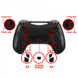 eXtremeRate Orange Star Universe DECADE Tournament Controller (DTC) Upgrade Kit for PS4 Controller JDM-040/050/055, Upgrade Board & Ergonomic Shell & Back Buttons & Trigger Stops - Controller NOT Included - P4MG010
