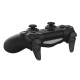 PlayVital 2 Pair Black Shoulder Buttons Extension Triggers for PS4 All Model Controller, Game Improvement Adjusters for PS4 Controller, Bumper Trigger Extenders for PS4 Slim Pro Controller - P4PJ001