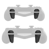 PlayVital 2 Pair Black Shoulder Buttons Extension Triggers for PS4 All Model Controller, Game Improvement Adjusters for PS4 Controller, Bumper Trigger Extenders for PS4 Slim Pro Controller - P4PJ001