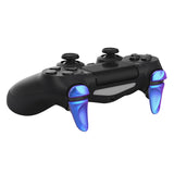 PlayVital 2 Pair Chameleon Purple Blue Shoulder Buttons Extension Triggers for PS4 All Model Controller, Game Improvement Adjusters for PS4 Controller, Bumper Trigger Extenders for PS4 Slim Pro Controller - P4PJ003