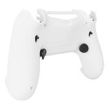 eXtremeRate Soft Touch White Dawn 2.0 FlashShot Trigger Stop Remap Kit for PS4 CUH-ZCT2 Controller, Part & Back Shell & 2 Back Buttons & 2 Trigger Lock for PS4 Controller JDM 040/050/055 - P4QS009