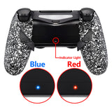 eXtremeRate Textured White Dawn Remappable Remap Kit with Redesigned Back Shell & 4 Back Buttons for PS4 Controller JDM 040/050/055 - P4RM007