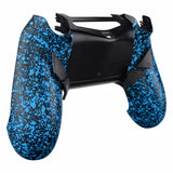 eXtremeRate Textured Blue Dawn Remappable Remap Kit with Redesigned Back Shell & 4 Back Buttons for PS4 Controller JDM 040/050/055 - P4RM008