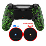 eXtremeRate Textured Green Dawn Remappable Remap Kit with Redesigned Back Shell & 4 Back Buttons for PS4 Controller JDM 040/050/055 - P4RM010