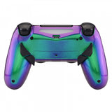 eXtremeRate Chameleon Purple Green Blue Remappable Remap Kit with Redesigned Back Shell & 4 Back Buttons for PS4 Controller JDM 040/050/055 - P4RM013