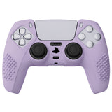 PlayVital Mauve Purple 3D Studded Edition Anti-slip Silicone Cover Skin for  5 Controller, Soft Rubber Case Protector for PS5 Wireless Controller with 6 Black Thumb Grip Caps - TDPF009