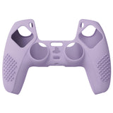 PlayVital Mauve Purple 3D Studded Edition Anti-slip Silicone Cover Skin for  5 Controller, Soft Rubber Case Protector for PS5 Wireless Controller with 6 Black Thumb Grip Caps - TDPF009