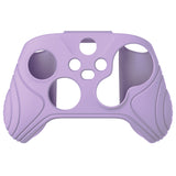 PlayVital Samurai Edition Mauve Purple Anti-slip Controller Grip Silicone Skin, Ergonomic Soft Rubber Protective Case Cover for Xbox Series S/X Controller with Black Thumb Stick Caps - WAX3009