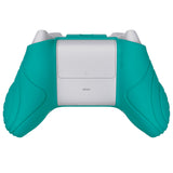 PlayVital Samurai Edition Aqua Green Anti-slip Controller Grip Silicone Skin, Ergonomic Soft Rubber Protective Case Cover for Xbox Series S/X Controller with Black Thumb Stick Caps - WAX3010