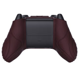 PlayVital Samurai Edition Wine Red Anti-slip Controller Grip Silicone Skin, Ergonomic Soft Rubber Protective Case Cover for Xbox Series S/X Controller with Black Thumb Stick Caps - WAX3011