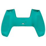PlayVital Aqua Green 3D Studded Edition Anti-slip Silicone Cover Skin for 5 Controller, Soft Rubber Case Protector for PS5 Wireless Controller with 6 Black Thumb Grip Caps - TDPF010