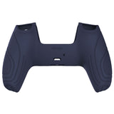 PlayVital Samurai Edition Midnight Blue Anti-slip Controller Grip Silicone Skin, Ergonomic Soft Rubber Protective Case Cover for PlayStation 5 PS5 Controller with Black Thumb Stick Caps - BWPF003