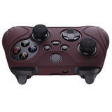 PlayVital Samurai Edition Wine Red Anti-slip Controller Grip Silicone Skin, Ergonomic Soft Rubber Protective Case Cover for Xbox Series S/X Controller with Black Thumb Stick Caps - WAX3011