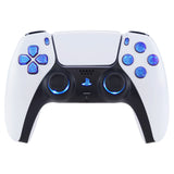 eXtremeRate Multi-Colors Luminated Dpad Thumbstick Share Home Face Buttons for PS5 Controller, Chameleon Purple Blue Classical Symbols Buttons DTF V3 LED Kit for PS5 Controller - Controller NOT Included - PFLED04G2