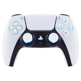 eXtremeRate Multi-Colors Luminated Dpad Thumbstick Share Home Face Buttons for PS5 Controller BDM-010/020, White Classical Symbols Buttons DTF V3 LED Kit for PS5 Controller - Controller NOT Included - PFLED06G2