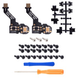 eXtremeRate Clicky Hair Trigger Kit for PS5 Controller BDM-010 & BDM-020 Shoulder Buttons, Custom Flashshot Trigger Stop Flex Cable for PS5 Controller - Controller NOT Included - PFMD004
