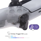 eXtremeRate Clicky Hair Trigger Kit for PS5 Controller BDM-010 & BDM-020 Shoulder Buttons, Custom Flashshot Trigger Stop Flex Cable for PS5 Controller - Controller NOT Included - PFMD004