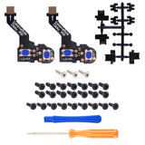 eXtremeRate Tactile Version Clicky Hair Trigger Kit for PS5 Controller Shoulder Buttons, Custom Tactile Bumper Trigger Buttons for PS5 Controller BDM-010 & BDM-020, Mouse Click Kit for PS5 Controller - PFMD005
