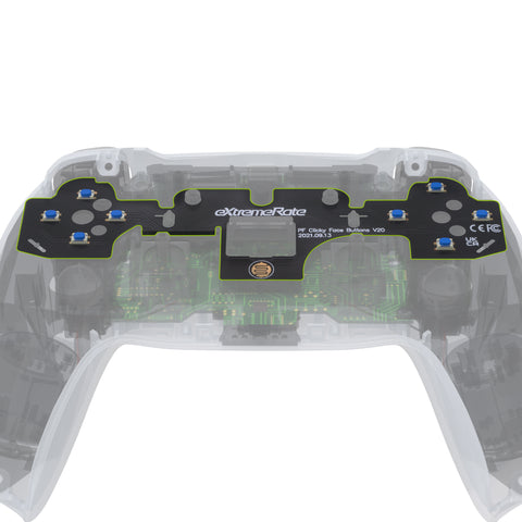 eXtremeRate Face Clicky Kit V2 for PS5 Controller BDM-010 & BDM-020, Custom Tactile Dpad Action Buttons for PS5 Controller, Mouse Click Kit for PS5 Controller - Controller NOT Included - PFMD006