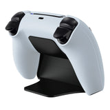 PlayVital Solid Black Controller Display Stand for PS5, Gamepad Accessories Desk Holder for PS5 Controller with Rubber Pads - PFPJ003
