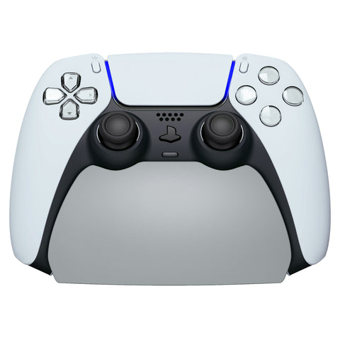 PlayVital Gray Controller Display Stand for PS5, Gamepad Accessories Desk Holder for PS5 Controller with Rubber Pads - PFPJ015