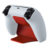 PlayVital Red Controller Display Stand for PS5, Gamepad Accessories Desk Holder for PS5 Controller with Rubber Pads - PFPJ016