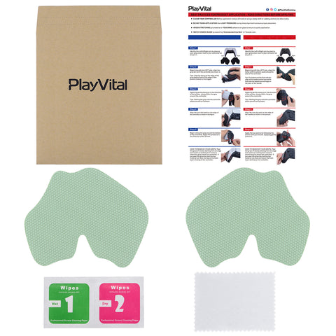 PlayVital Professional Textured Soft Rubber Pads Handle Grips for