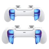PlayVital BLADE 2 Pairs Shoulder Buttons Extension Triggers for ps5 Controller, Game Improvement Adjusters for ps5 Controller, Bumper Trigger Extenders for ps5 Controller - Chameleon Purple Blue - PFPJ040