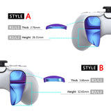 PlayVital BLADE 2 Pairs Shoulder Buttons Extension Triggers for ps5 Controller, Game Improvement Adjusters for ps5 Controller, Bumper Trigger Extenders for ps5 Controller - Chameleon Purple Blue - PFPJ040