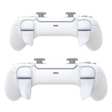 PlayVital BLADE 2 Pairs Shoulder Buttons Extension Triggers for ps5 Controller, Game Improvement Adjusters for ps5 Controller, Bumper Trigger Extenders for ps5 Controller - White - PFPJ045
