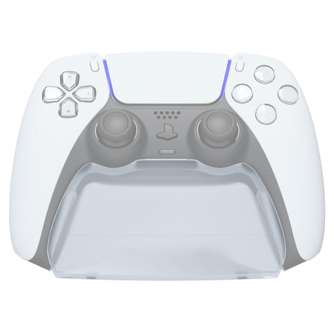 PlayVital Semi Transparent Game Controller Stand for PS5, Gamepad Stand for PS5, Display Desk Holder for PS5 Controller with Rubber Pads - PFPJ053