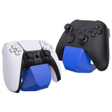 PlayVital Blue Universal Game Controller Stand for Xbox Series X/S Controller, Gamepad Stand for PS5/4 Controller, Display Stand Holder for Xbox Controller - PFPJ055
