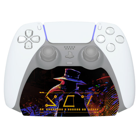 PlayVital Cyber Plague Game Controller Stand for PS5, Gamepad Stand for PS5, Display Desk Holder for PS5 Controller with Rubber Pads - PFPJ067
