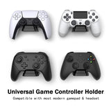 PlayVital Universal Game Controller Wall Mount for ps5 & Headset, Wall Stand for Xbox Series Controller, Wall Holder for Nintendo Switch Pro Controller, Dedicated Console Hanger Mode for ps5 - Black - PFPJ068