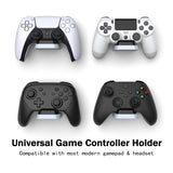 PlayVital Universal Game Controller Wall Mount for ps5 & Headset, Wall Stand for Xbox Series Controller, Wall Holder for Nintendo Switch Pro Controller, Dedicated Console Hanger Mode for ps5 - Black & White - PFPJ069