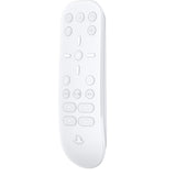 PlayVital Clear White Silicone Protective Remote Case for PS5 Media Remote Cover, Ergonomic Design Full Body Protector Skin for PS5 Remote Control - PFPJ076