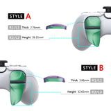 PlayVital BLADE 2 Pairs Shoulder Buttons Extension Triggers for ps5 Controller, Game Improvement Adjusters for ps5 Controller, Bumper Trigger Extenders for ps5 Controller - Chameleon Green Purple - PFPJ086