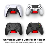 PlayVital 2 Pack Universal Game Controller Wall Mount for ps5 & Headset, Wall Stand for Xbox Series Controller, Wall Holder for Switch Pro Controller, Dedicated Console Hanger Mode for ps5 - Scarlet Red - PFPJ094